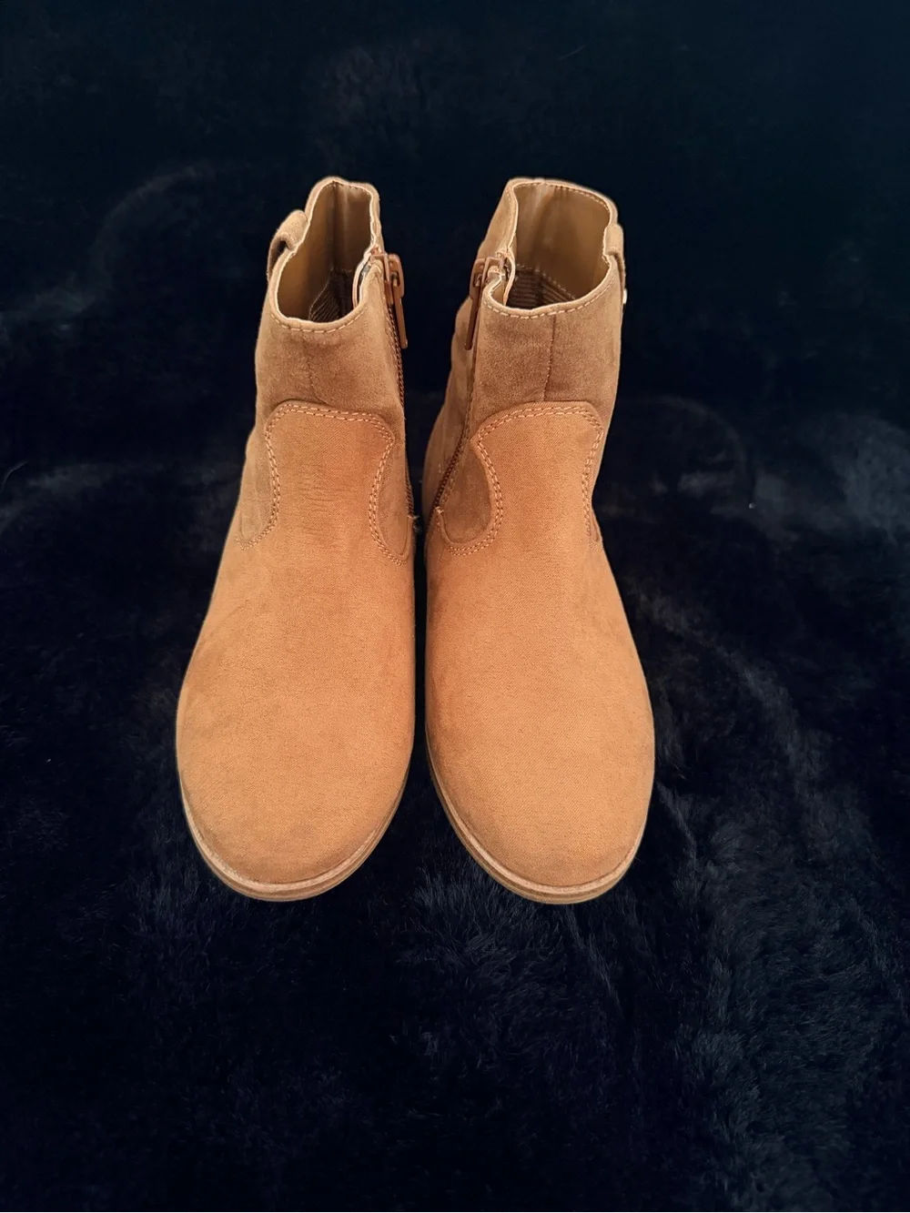The Children's Place Tan Suede-Look Kids Ankle Boots